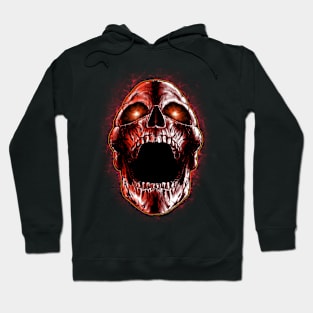 Red Screaming Skull Hoodie